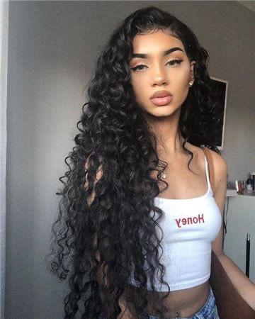 13 x 4 130% Density Lace Front wig Deep Wave