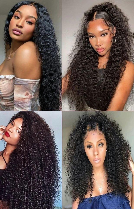 4 x 7 130% Density Closure wig Curly