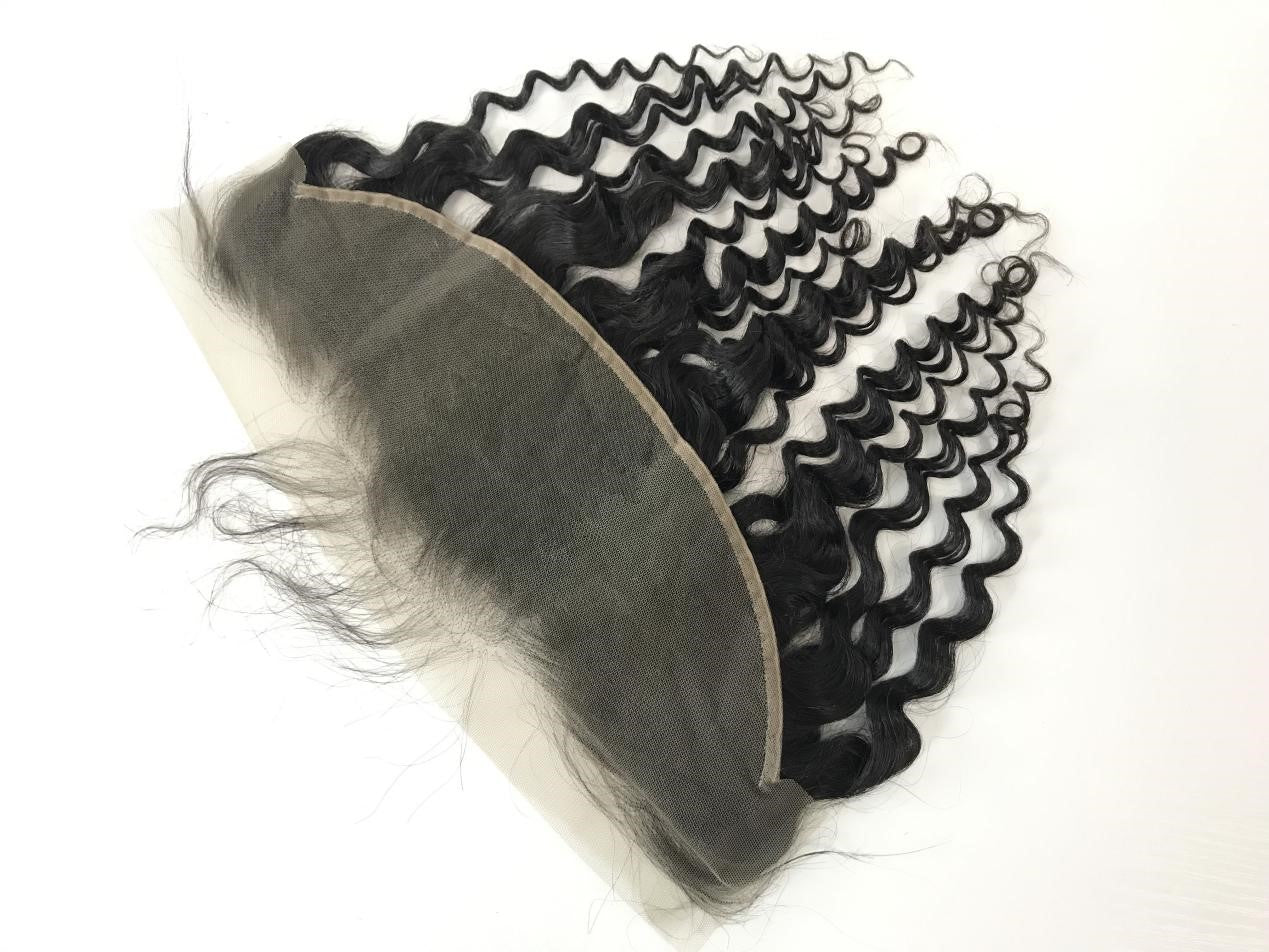 13x4 Lace Frontal Deep Wave Silver Range