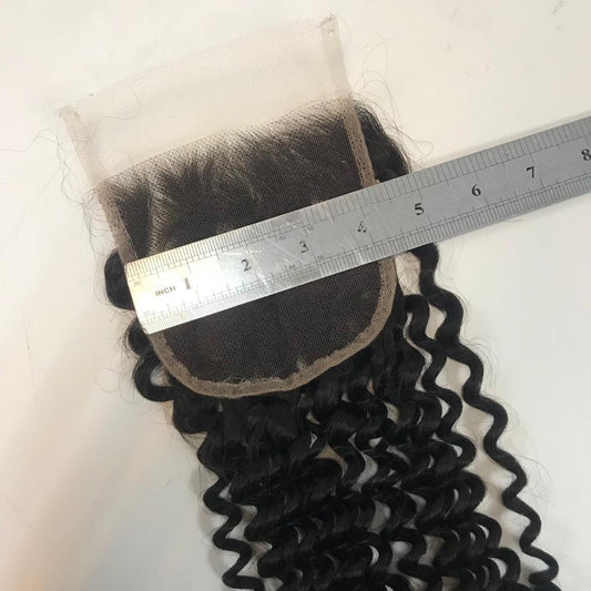 Mayfair Remy 4x4 HD Super Fine Swiss Invisible Lace closure Afro Kinky