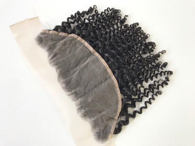 13x4 Lace Frontal Kink Curl Silver Range