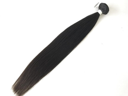 Silver Range Best quality single donor virgin hair Natural Black  Straight