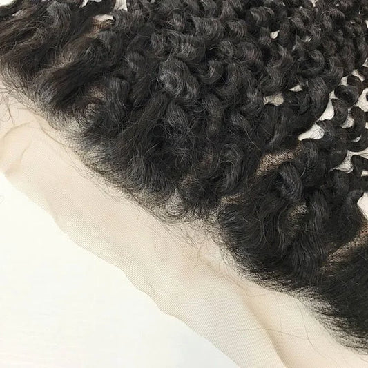 13x4 Single Donor HD Super Fine Invisible  Lace Jerry Curl