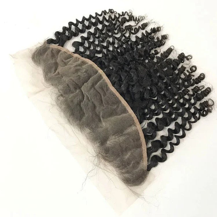 13x4 CELEB style light brown lace full Tip and fuller density lace Frontal Jerry Curl