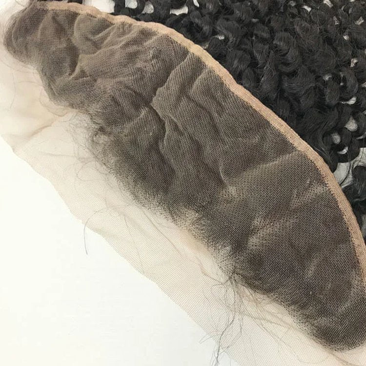 13x4 CELEB style light brown lace full Tip and fuller density lace Frontal Jerry Curl